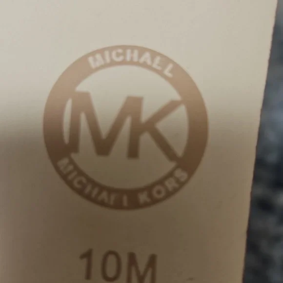 Michael Kors Josephine Wedge White and Tan Wedge Sandals Nwt 10 - Picture 7 of 9